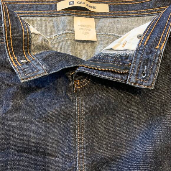 Gap Skirt Women's Size 4 Denim Mini Y2K School Girl Medium Wash Belted Front Zip - Picture 3 of 6